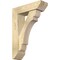 Ekena Millwork Olympic Slat Rough Sawn Bracket w/ Offset Brace, Douglas Fir, 6"W x 20"D x 28"H BKT0604X20X28OLY06RDF - alternate 1